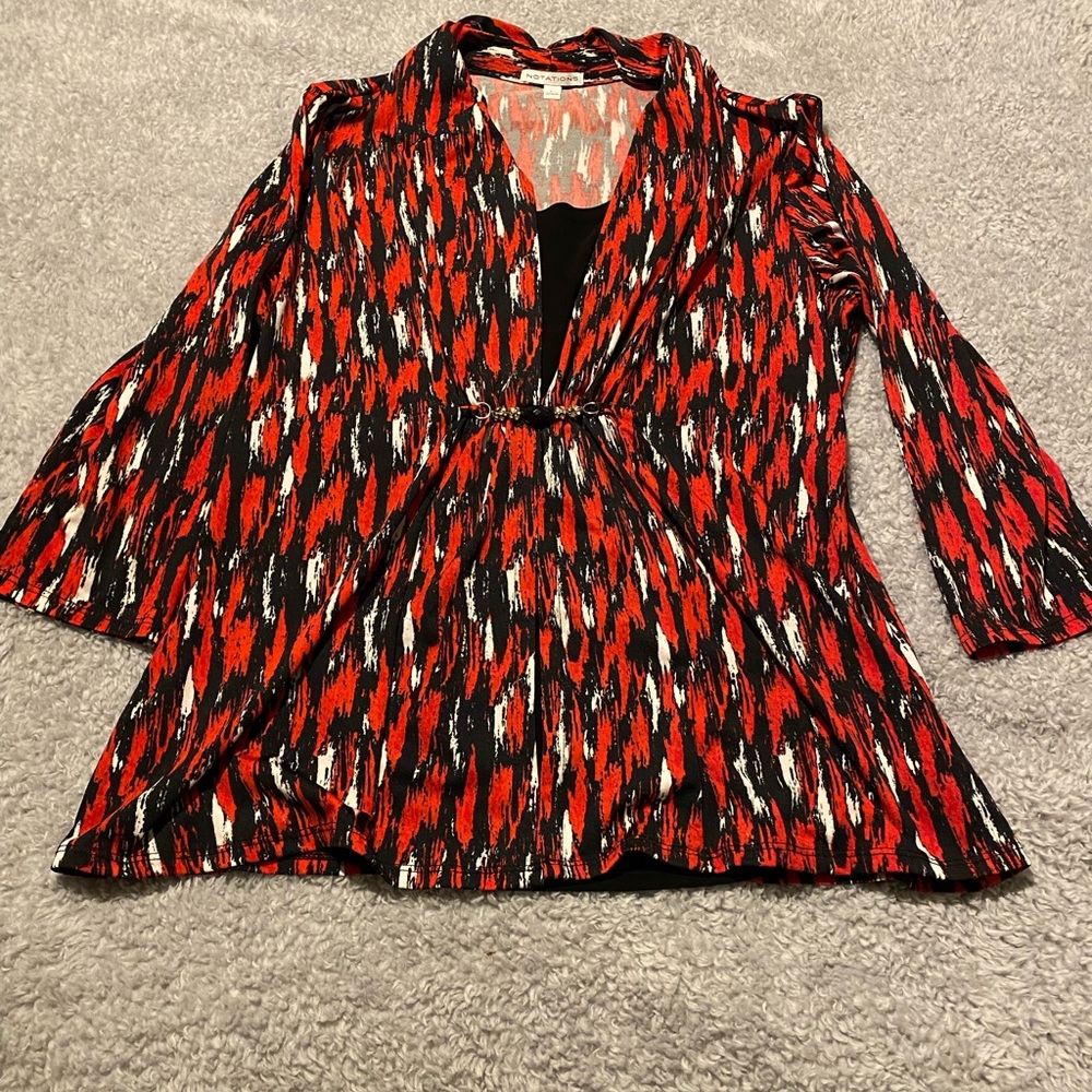 Notations large long sleeve women’s blouse